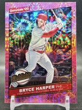 Bryce Harper 2020 Panini Donruss Highlights Pink Fireworks Philadelphia Phillies