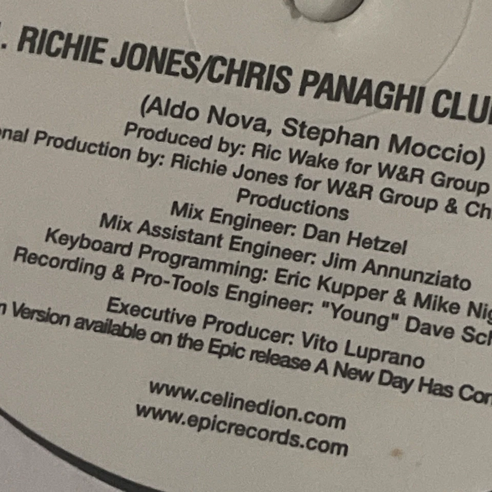 CELINE DION A New Day Has Come Vinyl Record Richie Jones Panaghi Remix Foto 4 de 4