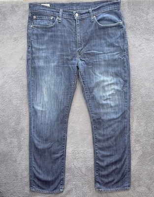 Levis 514 Straight Jeans Mens W38 L30 Mid Blue Wash Denim Classic Fit Red Tab