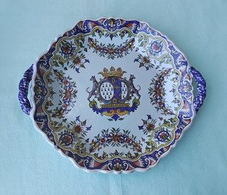 Ancien plat banette faïence Porquier Beau Rouen Desvres ? / Collection