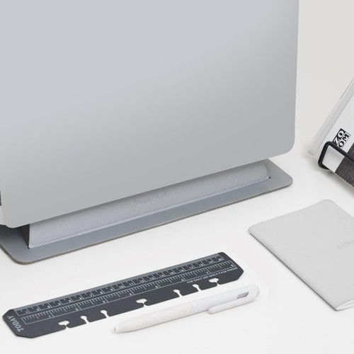 Laptop Stand for Desk, Office, Ergonomic Notebook Stand, Foldable & Portable ... - 第 2/9 張圖片