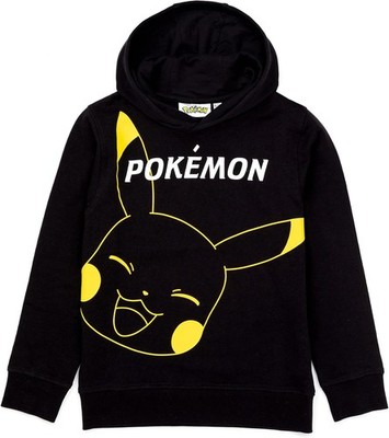 Pokemon Hoodie Boys Kids Game Gifts Pikachu Black Jumper Pullover 9-10 years