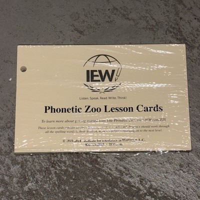 IEW Phonetic Zoo Lesson Cards Sealed