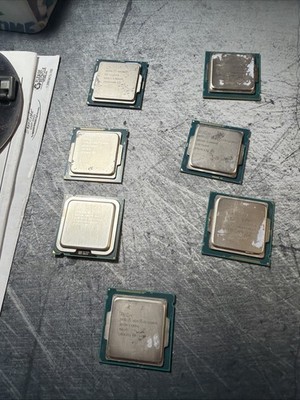 Old Intel Processors Lot Of 7 CPUs