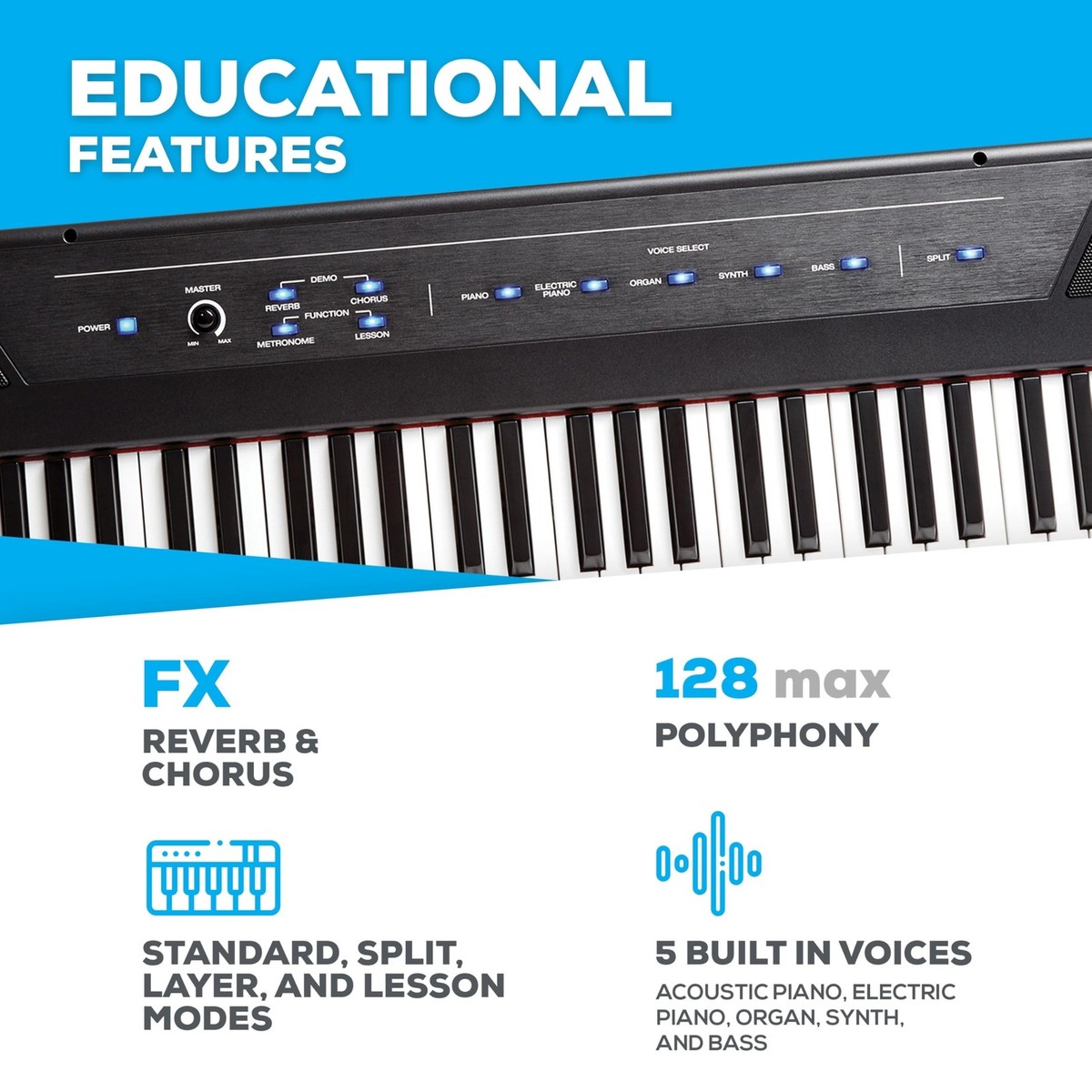 Alesis Recital 88 Keys Digital Piano for sale online | eBay