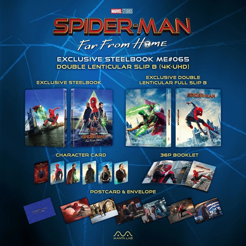 Spider-Man Far for Home 4K+2D Steelbook DL FullSlip-B Manta Lab ME#65 (mantalab) - Imagen 4 de 4