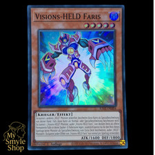 YuGiOh - Visions-Held Faris - RA01-DE004 Super Rare 1. Auflage DE & NM