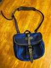 Filson Mackinaw Small Field Bag Blue × Black Shoulder bag Wool
