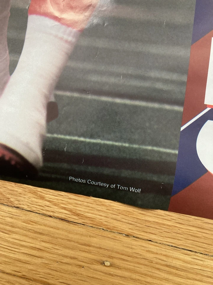 Steve Tasker Hand Signed Auto vintage buffalo bills poster 18x24” Go Bills - Image 2 of 4