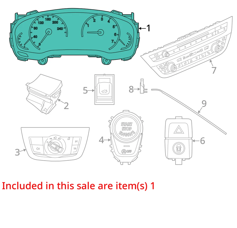 BMW 740I G12 2016-2019 velocímetro digital dinámico *51 k millas* 68279398021 Foto 3 de 4