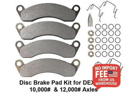 10k 12k Trailer Axle Disc Brake Pad KIT, Set Fits Dexter K71-180-00 kit