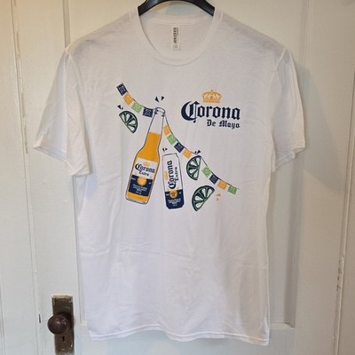 Corona De Mayo Graphic T-Shirt Men's Size L White