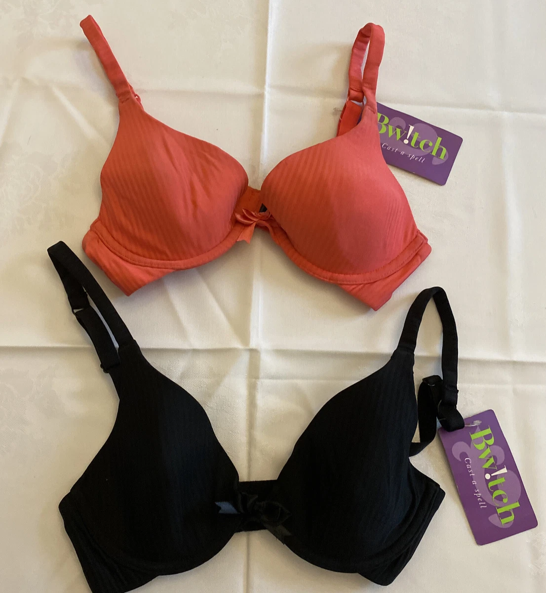 CLEARANCE SALE 2x BWITCH LADIES WOMEN S SILKEN UNDERWIRED BRA SIZE 32B 80cm