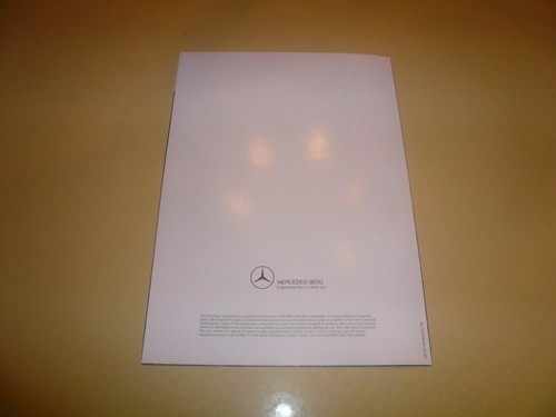 1987 Mercedes - Benz Sales Brochure - Vintage - Picture 5 of 5