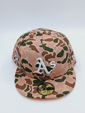 Oakland Athletics New Era Duck Camo 1989 World Series 59fifty Fitted Hat 7 1/2..