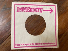 Immediate Records 45 Company Sleeve Small Faces The Nice Humble Pie