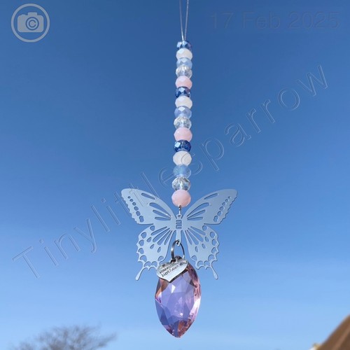 Mothers Day Charm Butterfly Hanging Sun Catcher Mobile Gift Idea Window Decor - Picture 7 of 15