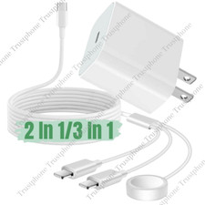 USB C Adapter Magnetic Fast Charger For Apple Watch iPhone 14 13 12 11 Pro Max 8