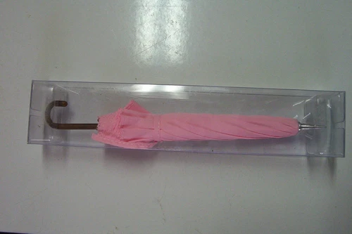 Barbie Vintage Style Pink Cotton Umbrella Really Opens Up Great Accessory New