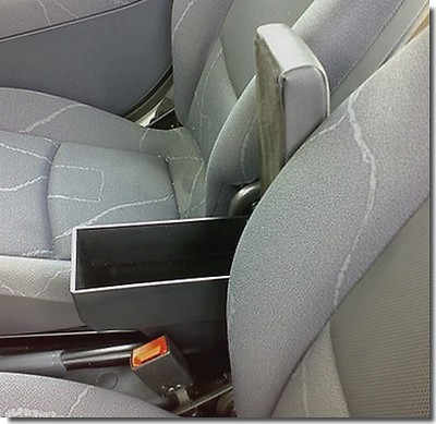 BRACCIOLO portaoggetti per SMART ForTwo 450-451 (1998-2013) con cuciture rosse - Foto 2 di 5
