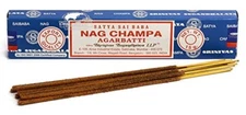 NAG CHAMPA INCENSE / INCENSE STICKS / FRAGRANCE STICKS, 15 G BOX, ( PACK OF 3)