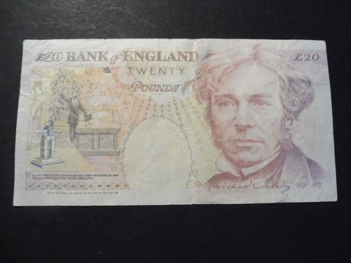 BILLET 20 POUNDS ENGLAND FAUX RARE ISSUE BANQUE / ACHAT UNITE AU CHOIX - Picture 2 of 2