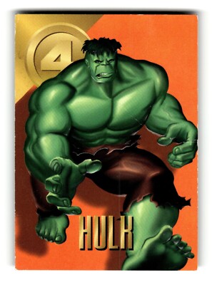 1996 Fleer Marvel Vision Embossed Trading Card Hulk #70