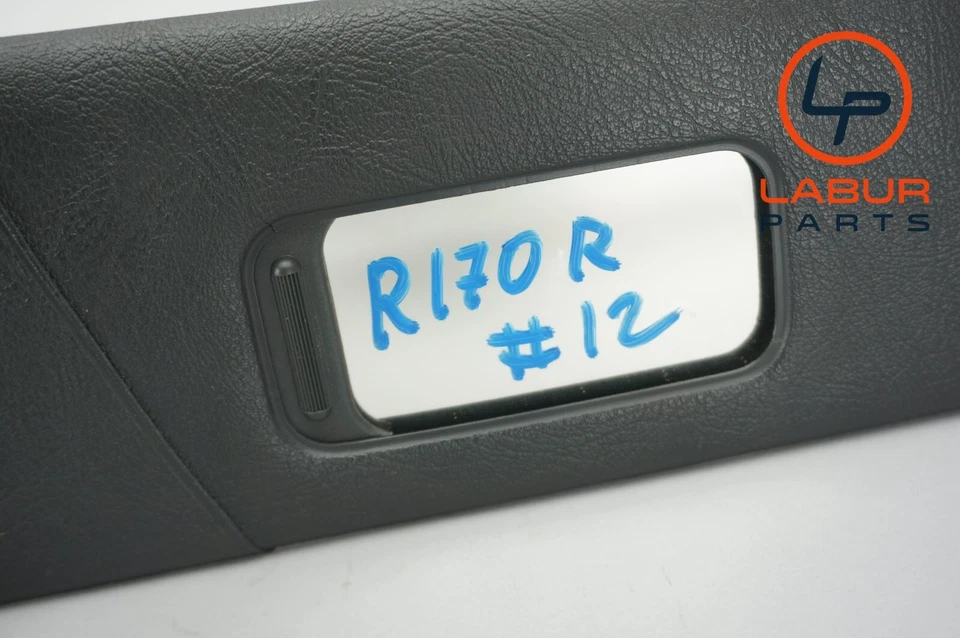 Черное зеркало солнцезащитного козырька со стороны правого пассажира R170 Mercedes 97-04 класса SLK A172 - Изображение 3 из 4