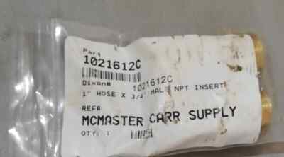 New McMaster Carr Suppl 1'' Hose x 3/4''  ~ 1021612C Qty: 2