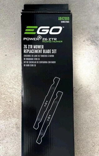 EGO Z6 ZTR Riding Mower Replacement Blade Set AB4200D NEW!