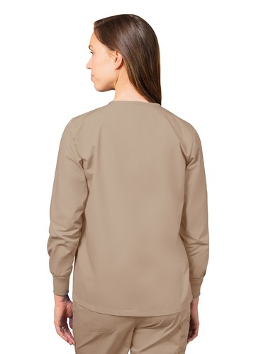 Adar Universal Women's Scrub Set - Warm-Up Scrub Jacket Elastic Pull-On Pants - Picture 94 of 133