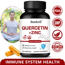 Quercetin 800mg with Zinc Capsules - Natural Immune Support Supplement