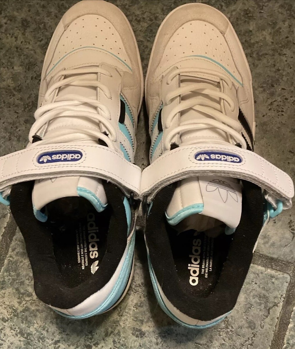 Adidas Forum Exhibit Low Mens 13 - 'White Pulse Aqua