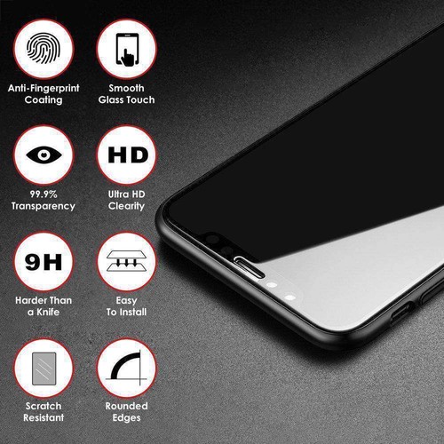 3X Funda de Vidrio Templado Amigable Protector de Pantalla para iPhone 11 Pro Max/Xs Max - Imagen 5 de 5
