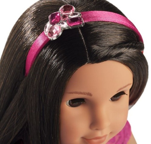 American Girl Doll AG Holiday Merry Magenta Pink Outfit Purse Dress Shoes - Picture 4 of 8