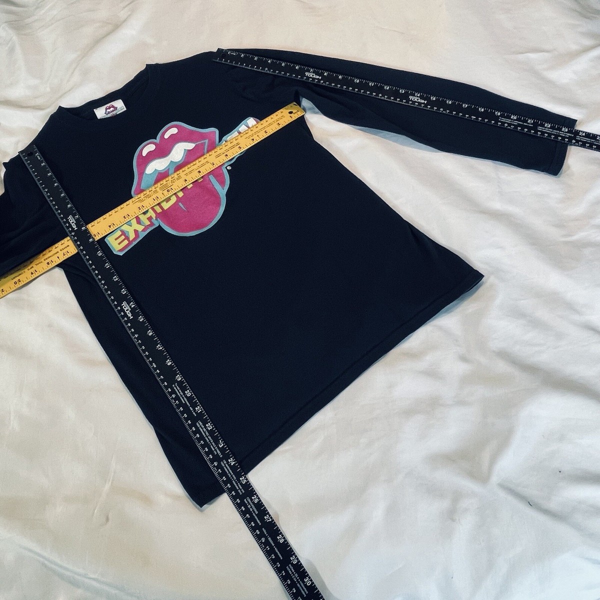 Rolling Stones Exhibitionism Tour London Saatchi Adult T-Shirt