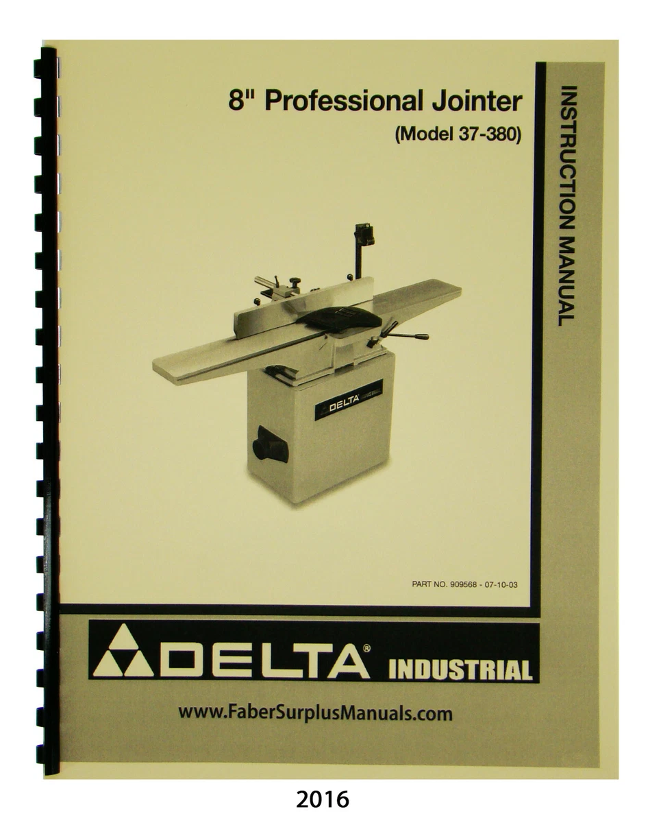 Delta 8 professional on sale jointer