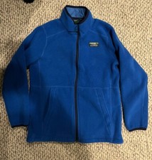 LL Bean Jacket Outdoors Coat Fleece Mountain Hiking Youth Large. Blue