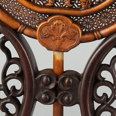 Buy Chinese Exquisite Hand Carved Children Carving Boxwood Fan
