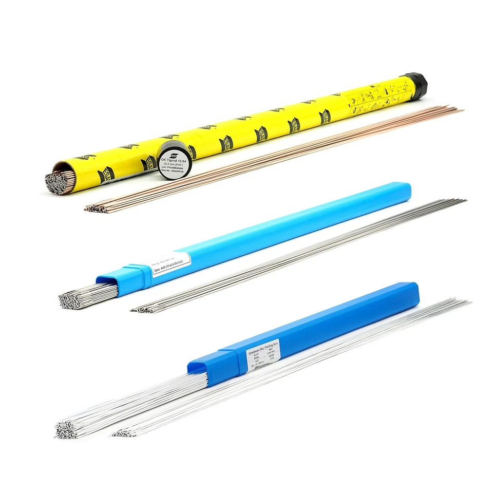 WIG Stab 1kg/5kg Stahl 308/316LSi INOX 12.64 AlMg5 AlSi5 CuSi3 Schweißdraht ESAB