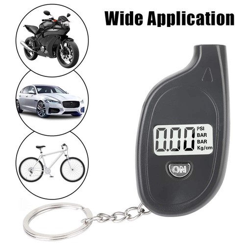 Motorcycle Tire Pressure Gauge With Keychain 010Bar/150Psi Digital