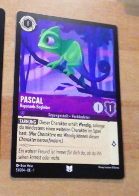 LORCANA TRADING CARD GAME DISNEY CHAPTER 1 DEUTCH CARTE KARTE 53/204 DE MINT
