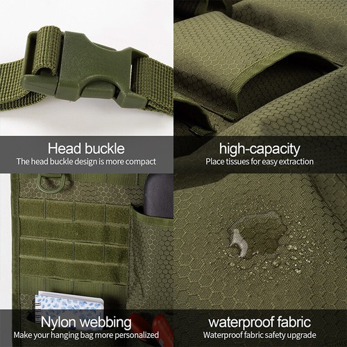 Car Seat Storage Organizer Seat Back Tactical Storages Bag Home Hanging Bag - Picture 10 of 16