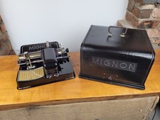 COLLECTIBLE INDEX TYPEWRITER MIGNON 3 FROM 1919- NO RISK WITH SHIPPING thumbnail