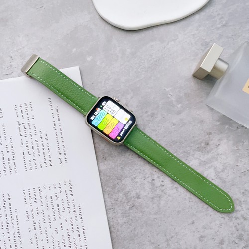 Genuine Leather Strap Band for Apple Watch Ultra/8/7/SE/6/5/4/3/2 38mm 42mm 49mm - 第 6/20 張圖片
