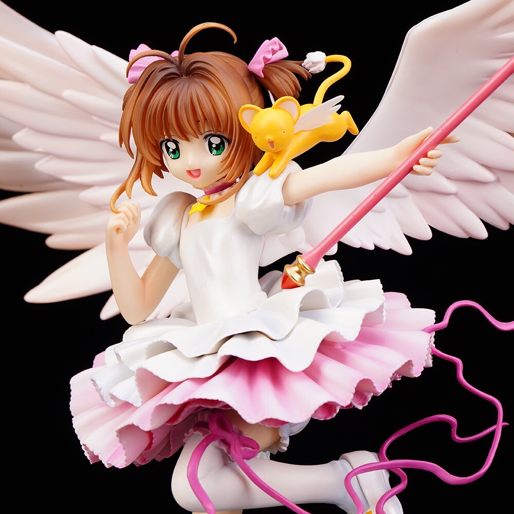 Sakura Card Captor Action Figure 28 Cm Anime Girl Angel Pink Figure Kawaii