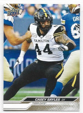 Casey Sayles Hamilton Tiger Cats 2024 UD CFL Football Gold #15