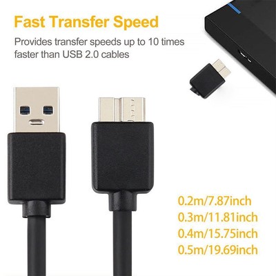 USB 3.0 AM Stecker auf Micro B Kabel Super Speed Adapterkabel HDD für T3Z8 K1U