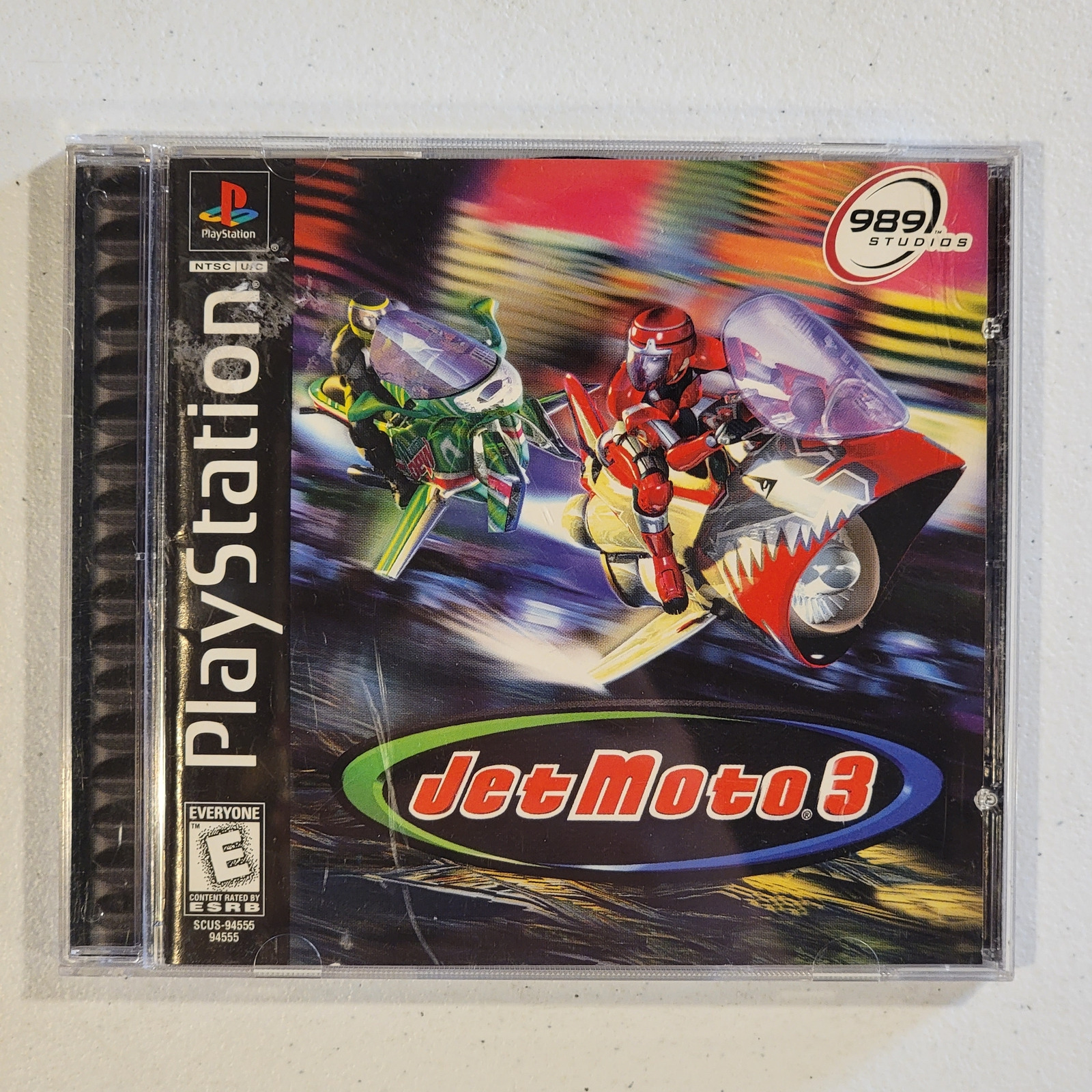 Jet Moto 3 (PS1/PSX, 1999, E) RETRO VIDEO GAME - COMPLETE w MANUAL - CIB