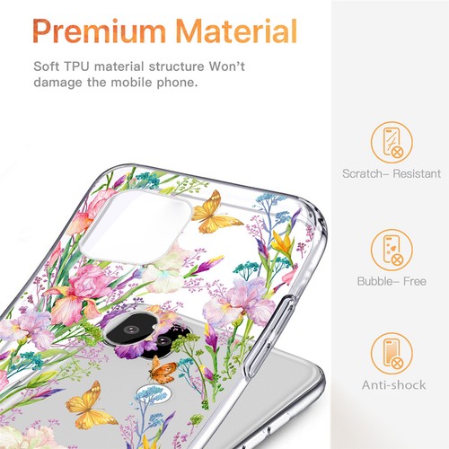 Funda transparente a prueba de golpes floral con flores para teléfono Google Pixel 8 7A 9 Pro 6A 5 - Imagen 57 de 72